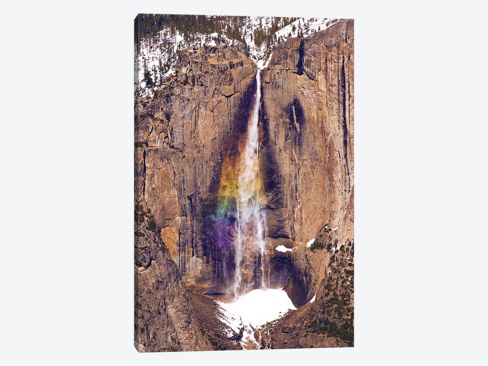Yosemite Falls from Taft Point in winter, Yosemite National Park, California, USA by Russ Bishop 1-piece Canvas Art Print