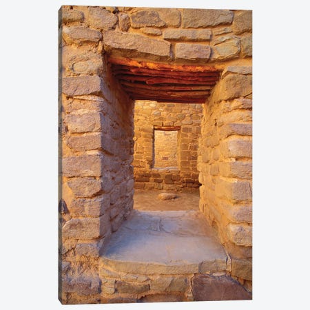 Interior Doorways, Aztec Ruins National Monument, New Mexico, USA Canvas Print #RBS59} by Russ Bishop Canvas Wall Art