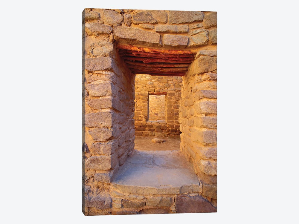 Interior Doorways, Aztec Ruins National Monument, New Mexico, USA by Russ Bishop 1-piece Canvas Artwork