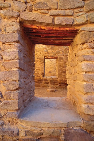 Russ Bishop: Interior Doorways, Aztec Ruins National Monument, New Mexico, USA by Russ Bishop
