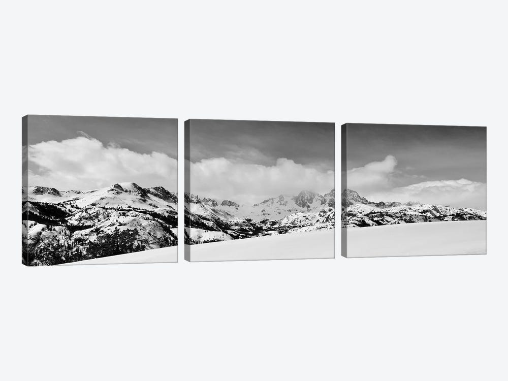 Banner and Ritter Peaks in winter, Ansel Adams Wilderness, Sierra Nevada Mountains, California by Russ Bishop 3-piece Canvas Wall Art