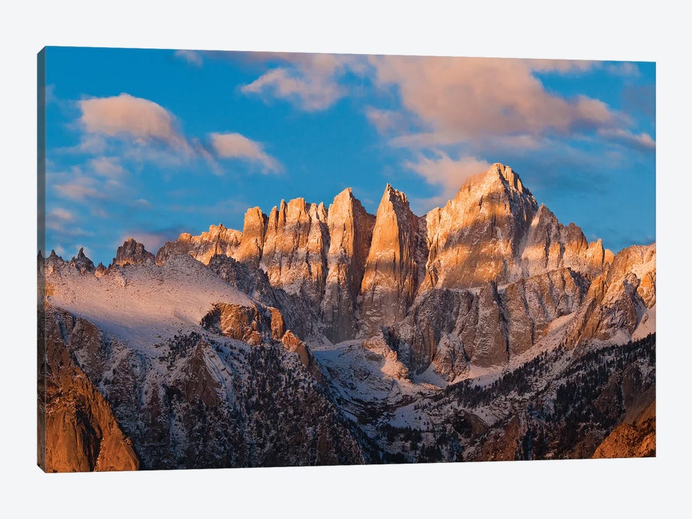 Dawn Light On Mount Whitney As Seen From The Alabama Hills I, Sequoia National Park, California, USA by Russ Bishop 1-piece Canvas Artwork