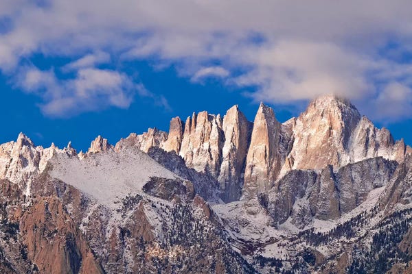 Russ Bishop: Dawn Light On Mount Whitney As Seen From The Alabama Hills II, Sequoia National Park, California, USA by Russ Bishop