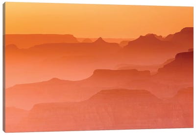 Evening Light, Grand Canyon National Park, Arizona, USA Canvas Art Print - Grand Canyon National Park Art