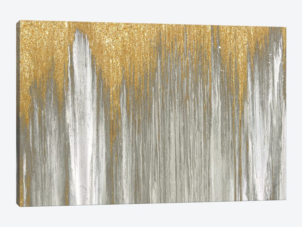 Gold Falls by Roberto Gonzalez 1-piece Canvas Artwork