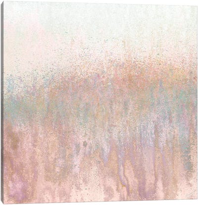Blushing Woods Canvas Art Print - Rose Gold Art