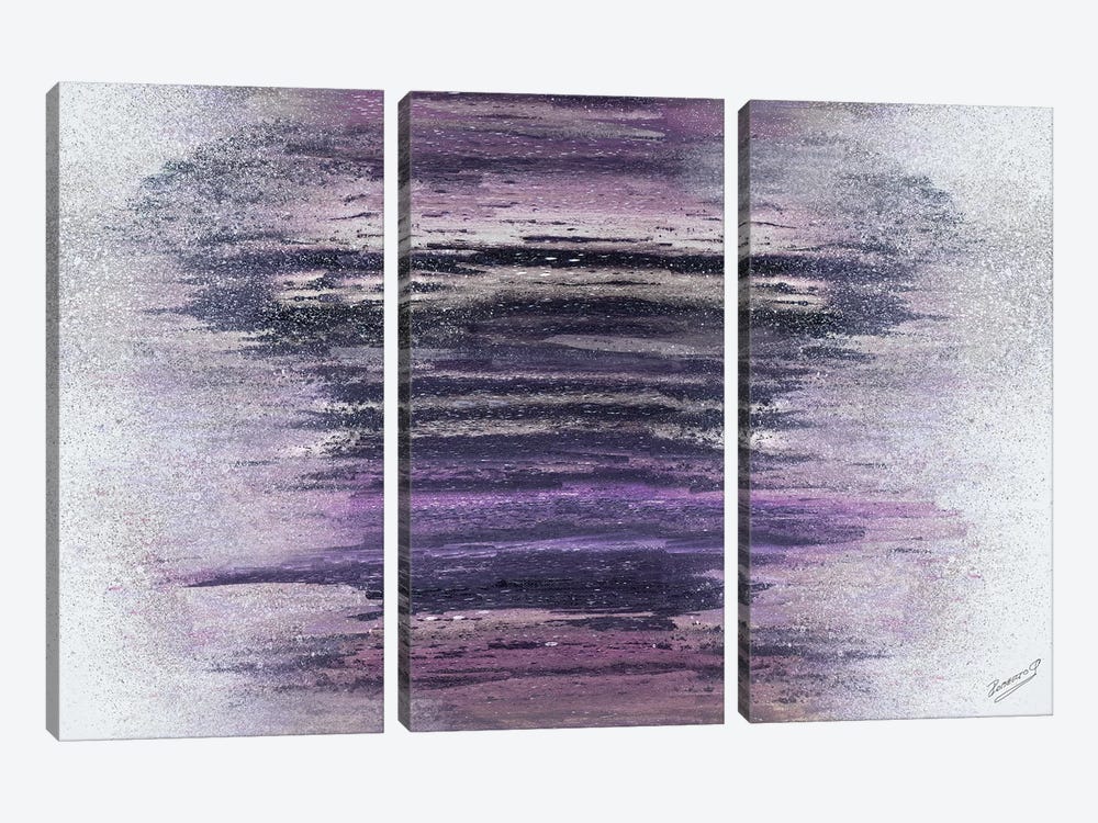 Purple Woods by Roberto Gonzalez 3-piece Art Print