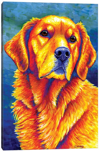 Faithful Friend - Golden Retriever Canvas Art Print - Golden Retriever Art