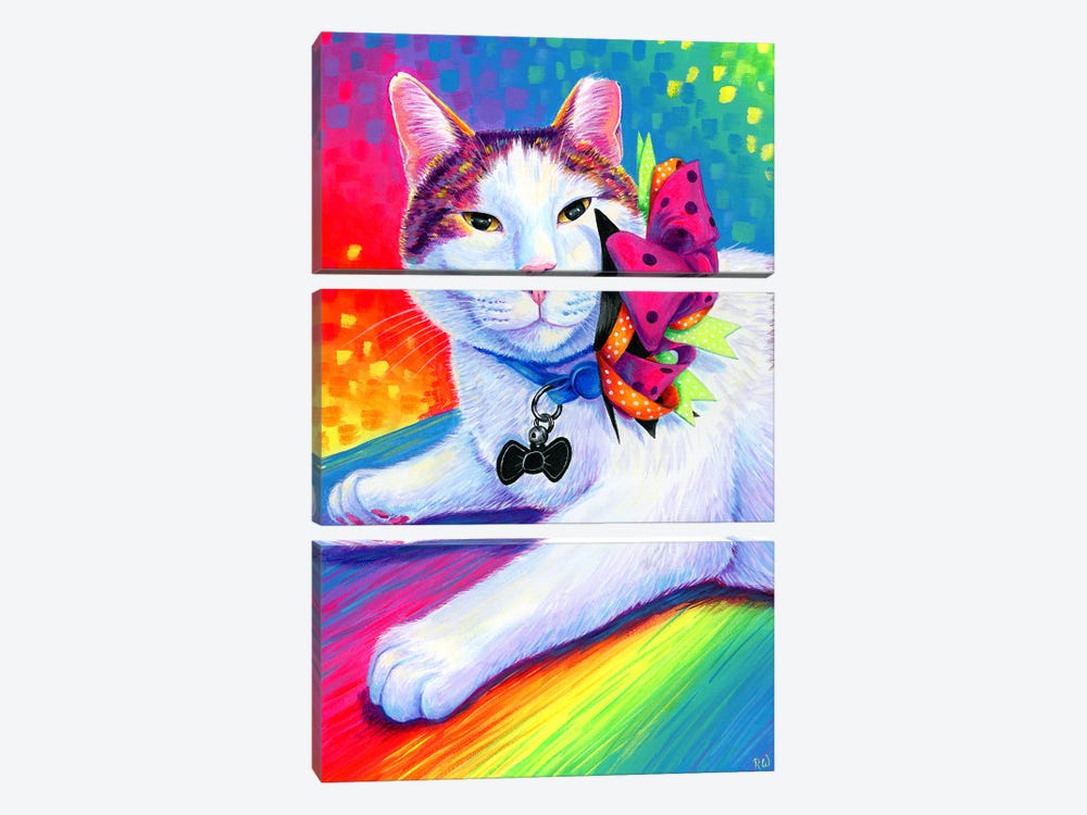 Rainbow Cat by Rebecca Wang 3-piece Art Print