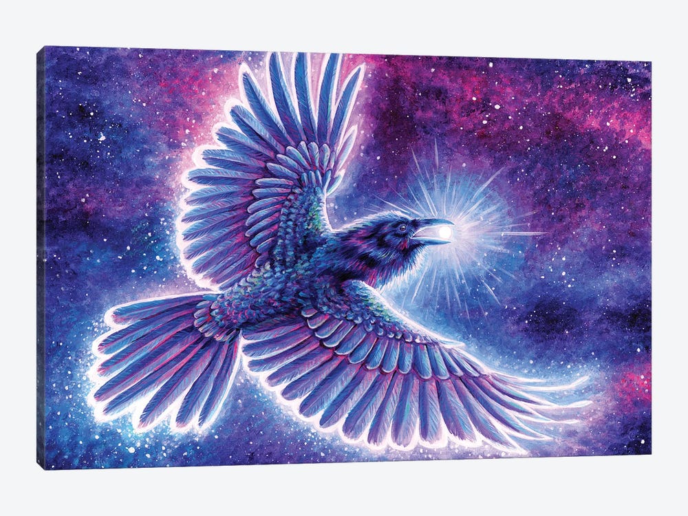 Raven Placing The Stars by Rebecca Wang 1-piece Art Print