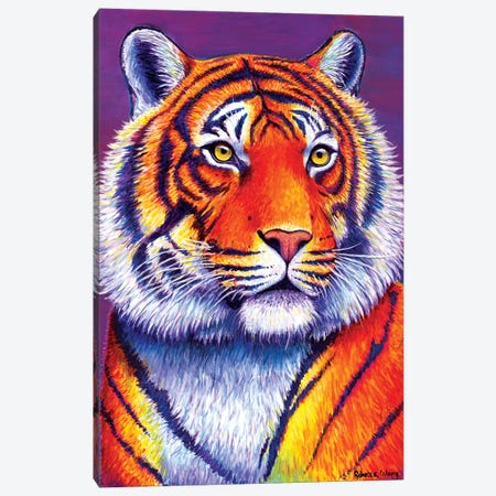 Fiery Beauty - Bengal Tiger Canvas Print #RBW13} by Rebecca Wang Canvas Wall Art