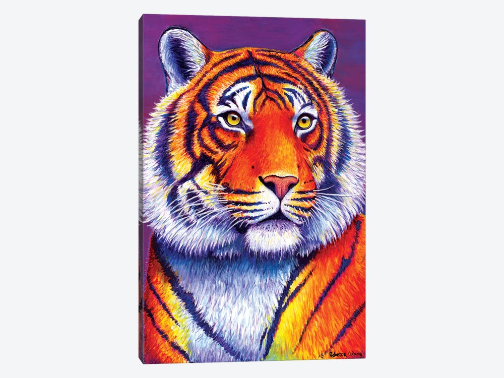 Fiery Beauty - Bengal Tiger by Rebecca Wang 1-piece Canvas Print