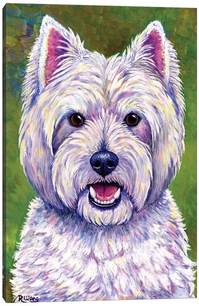 Happiness - West Highland White Terrier Canvas Art Print - West Highland White Terrier Art