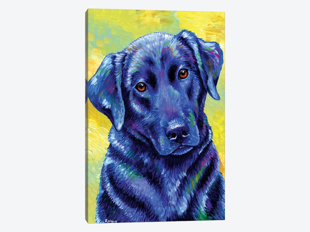 Loyal Companion - Labrador Retriever by Rebecca Wang 1-piece Canvas Print