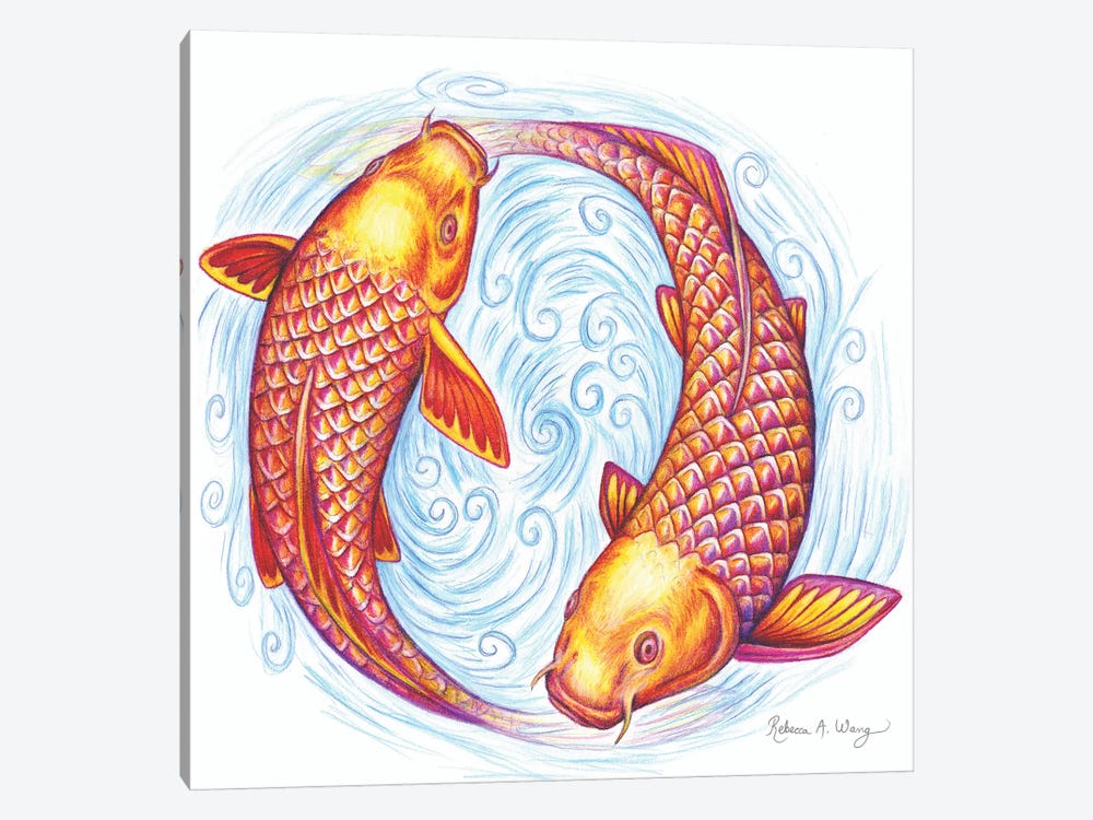 Pisces by Rebecca Wang 1-piece Canvas Print