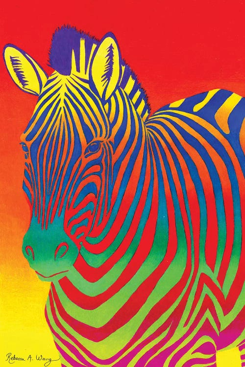 Psychedelic Rainbow Zebra