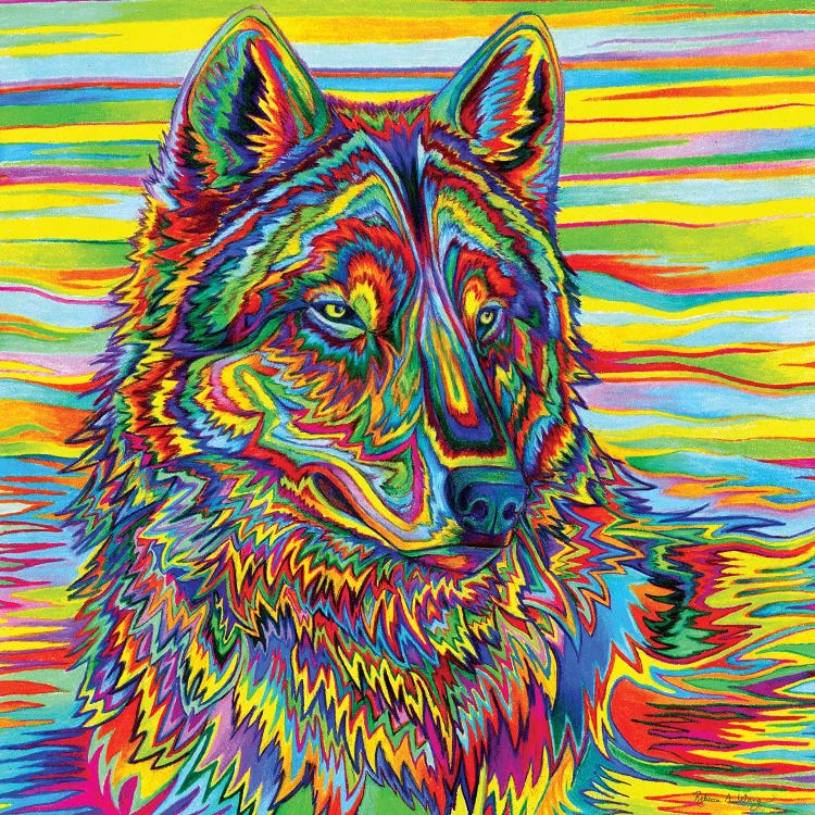 Psychedelic Wolf