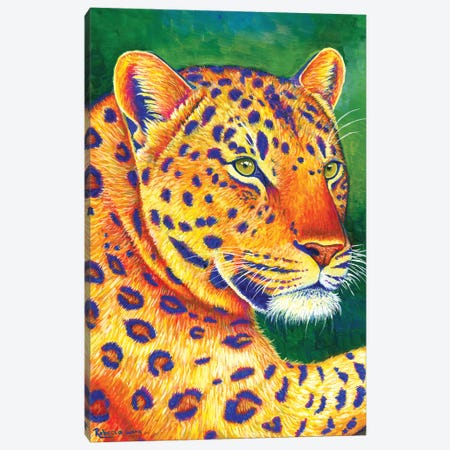 Queen of the Jungle - Leopard Canvas Print #RBW31} by Rebecca Wang Canvas Artwork