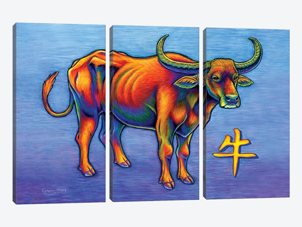 Year of the Ox by Rebecca Wang 3-piece Canvas Print