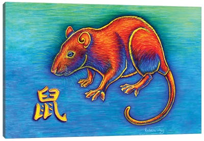 Year of the Rat Canvas Art Print - Rats