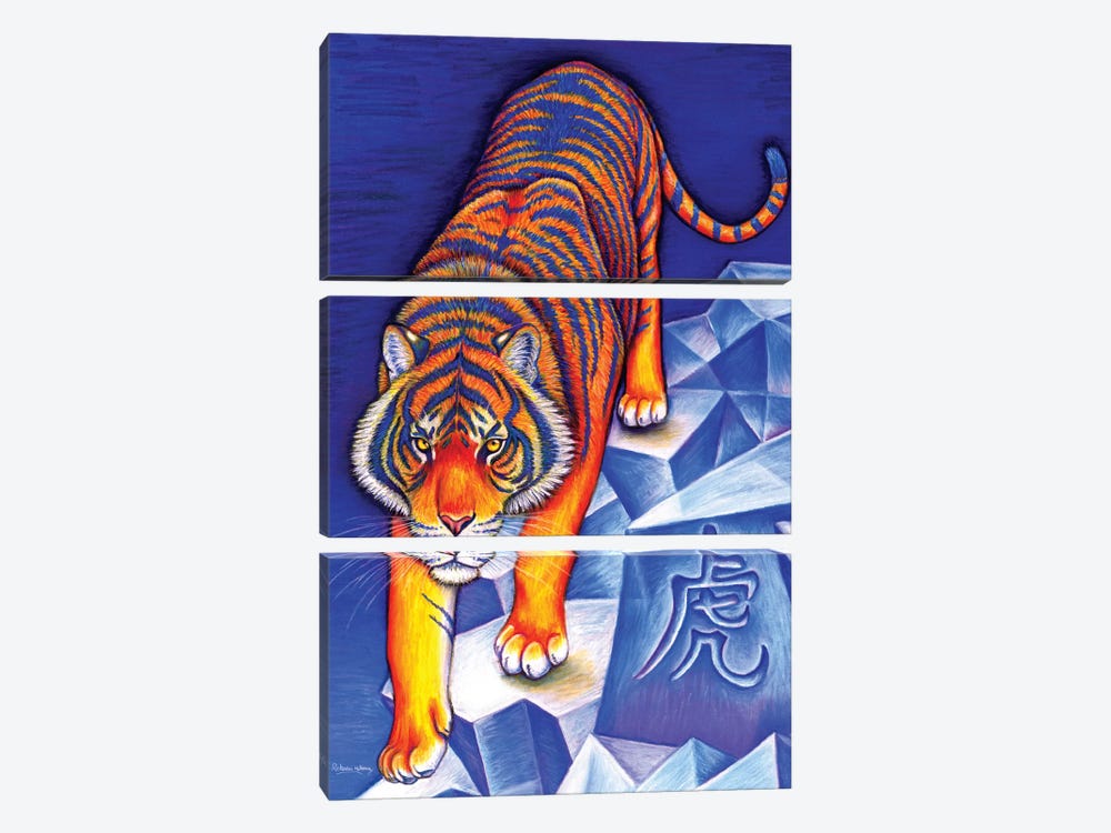 Year of the Tiger by Rebecca Wang 3-piece Canvas Art Print