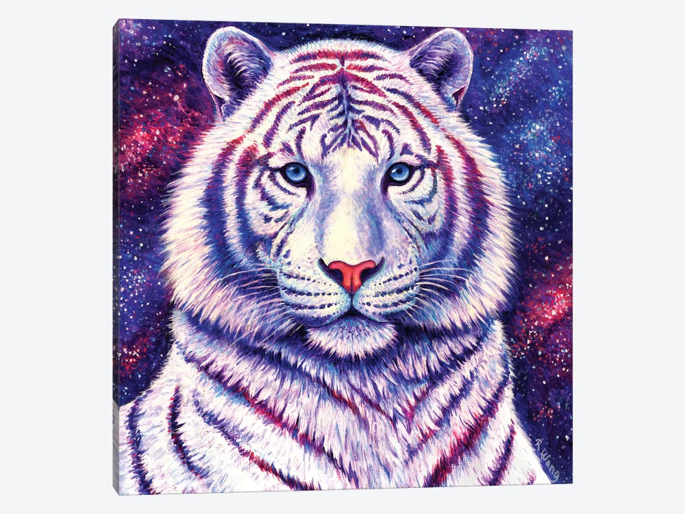 Among the Stars - Galaxy Tiger by Rebecca Wang 1-piece Canvas Artwork
