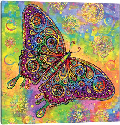 Paisley Butterfly Canvas Art Print - Paisley Patterns