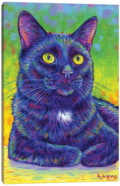 Little House Panther Canvas Art Print - Rebecca Wang