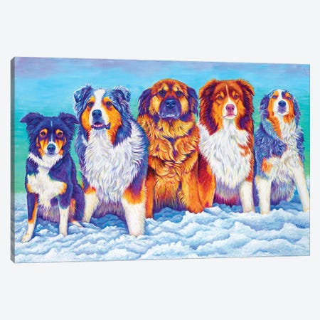 The Gang's All Here Canvas Print #RBW69} by Rebecca Wang Canvas Print