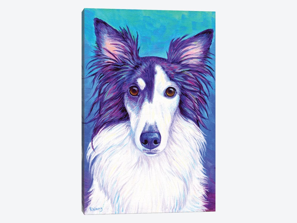 Colorful Silken Windhound by Rebecca Wang 1-piece Canvas Artwork