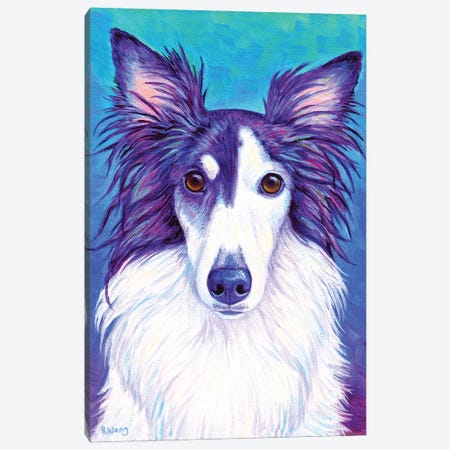 Colorful Silken Windhound Canvas Print #RBW85} by Rebecca Wang Canvas Art