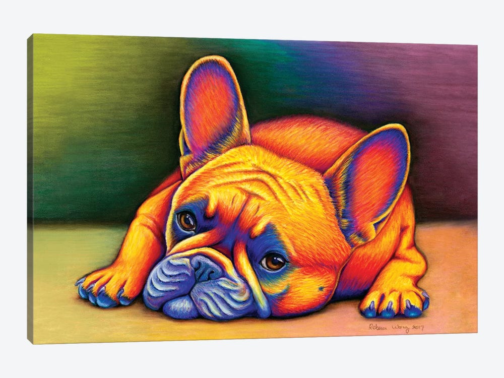 Daydreamer - French Bulldog by Rebecca Wang 1-piece Art Print