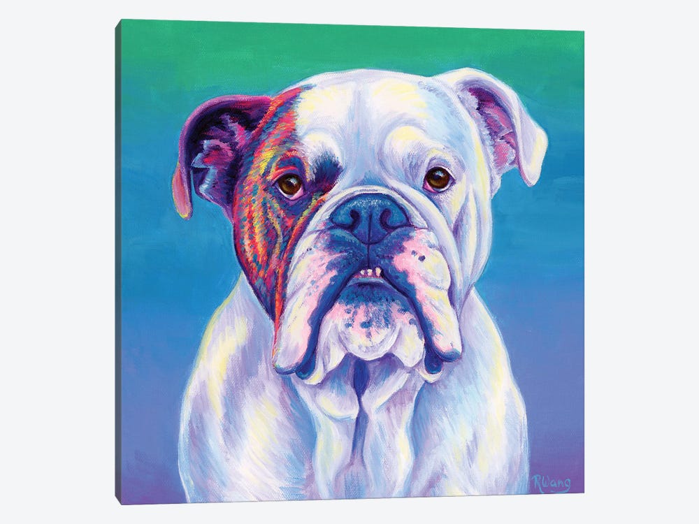 Cute English Bulldog 1-piece Art Print