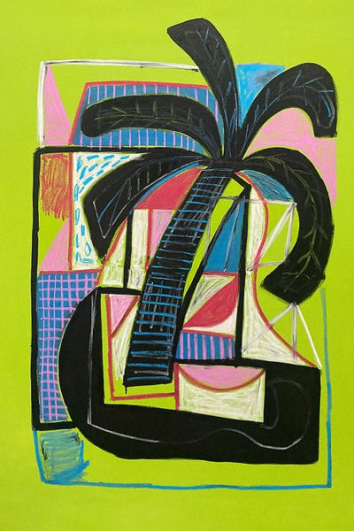 Palm Isle by R A Langley canvas print