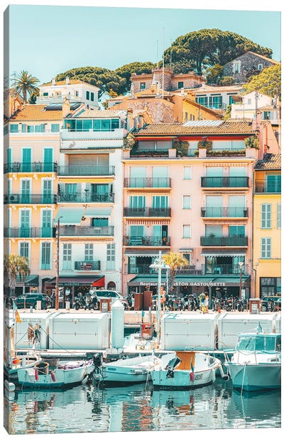 Buildings in Cannes IV Canvas Art Print