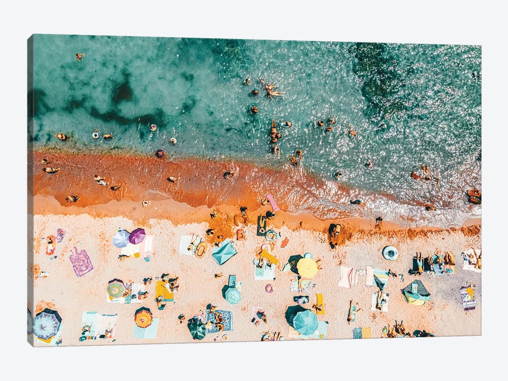 Busy Beach III by Radu Bercan 1-piece Canvas Wall Art