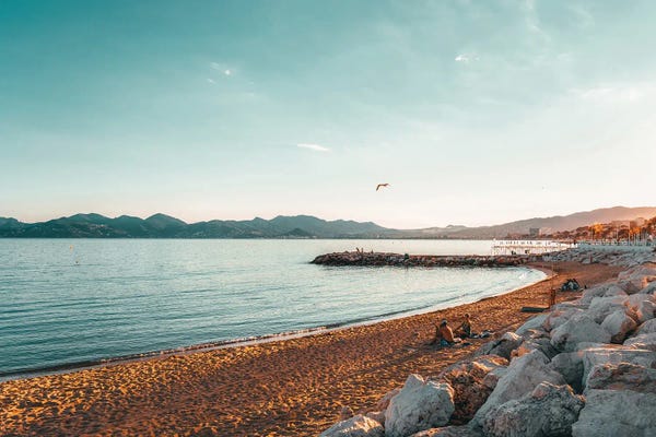 Radu Bercan: Cannes Beach by Radu Bercan