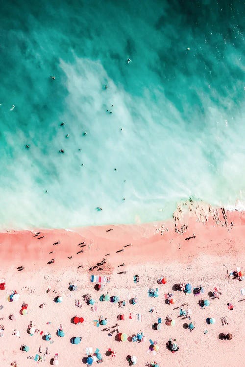 Crowd of People on Algarve Beach