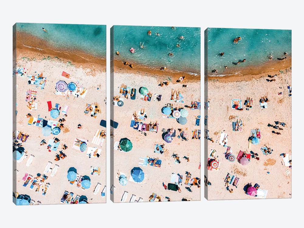 Curved Beach II by Radu Bercan 3-piece Canvas Artwork