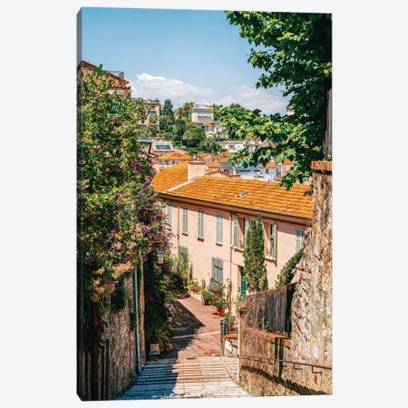 Houses in Cannes Canvas Print #RBZ131} by Radu Bercan Canvas Art