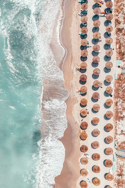 People on Beach by Radu Bercan metal wall art