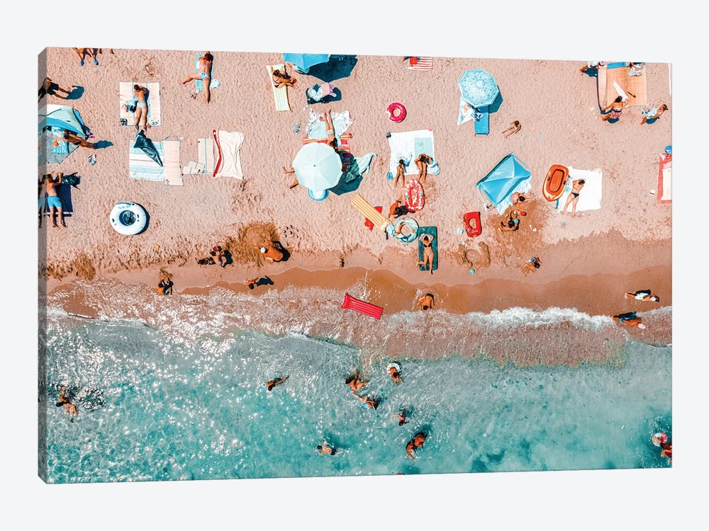 People Swimming in the Ocean II by Radu Bercan 1-piece Canvas Wall Art