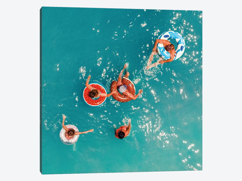 People Swimming in the Ocean III by Radu Bercan 1-piece Canvas Wall Art