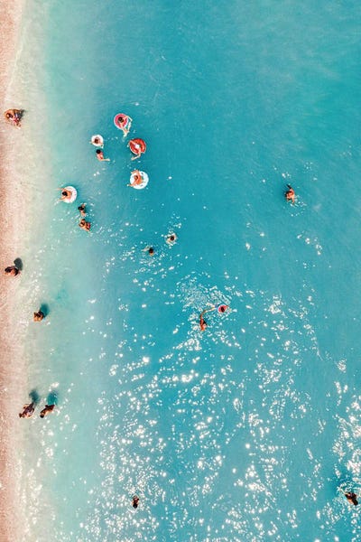 Radu Bercan: People Swimming in the Ocean IV by Radu Bercan