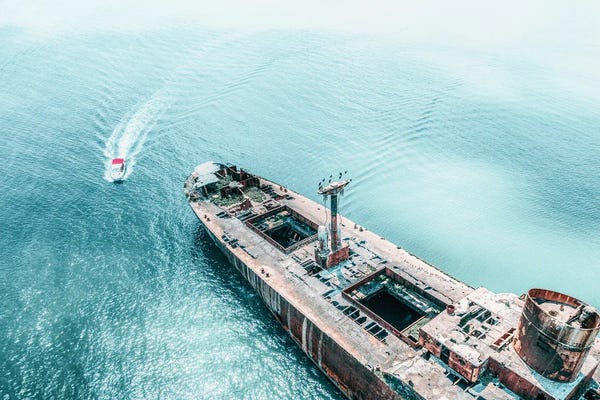 Radu Bercan: Shipwreck II by Radu Bercan