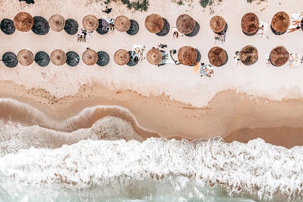 Umbrellas on Beach VI