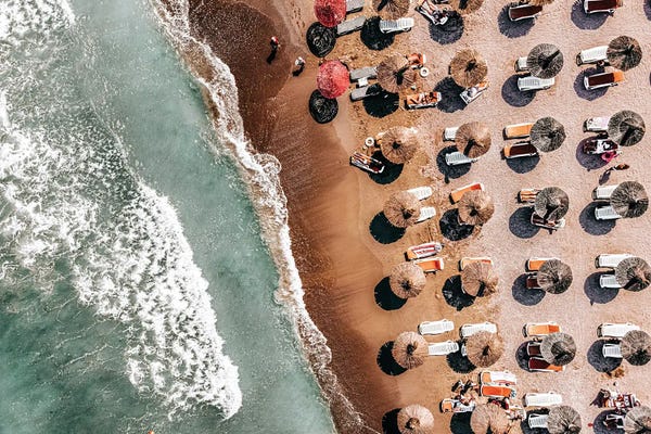 Radu Bercan: Aerial Beach III by Radu Bercan