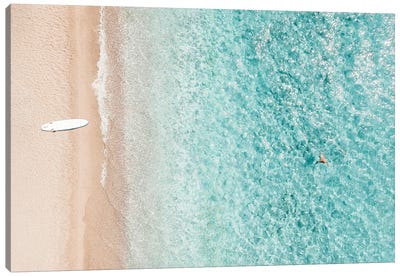 Aerial Surf Board, Aerial Beach Canvas Art Print - Aerial Beaches 