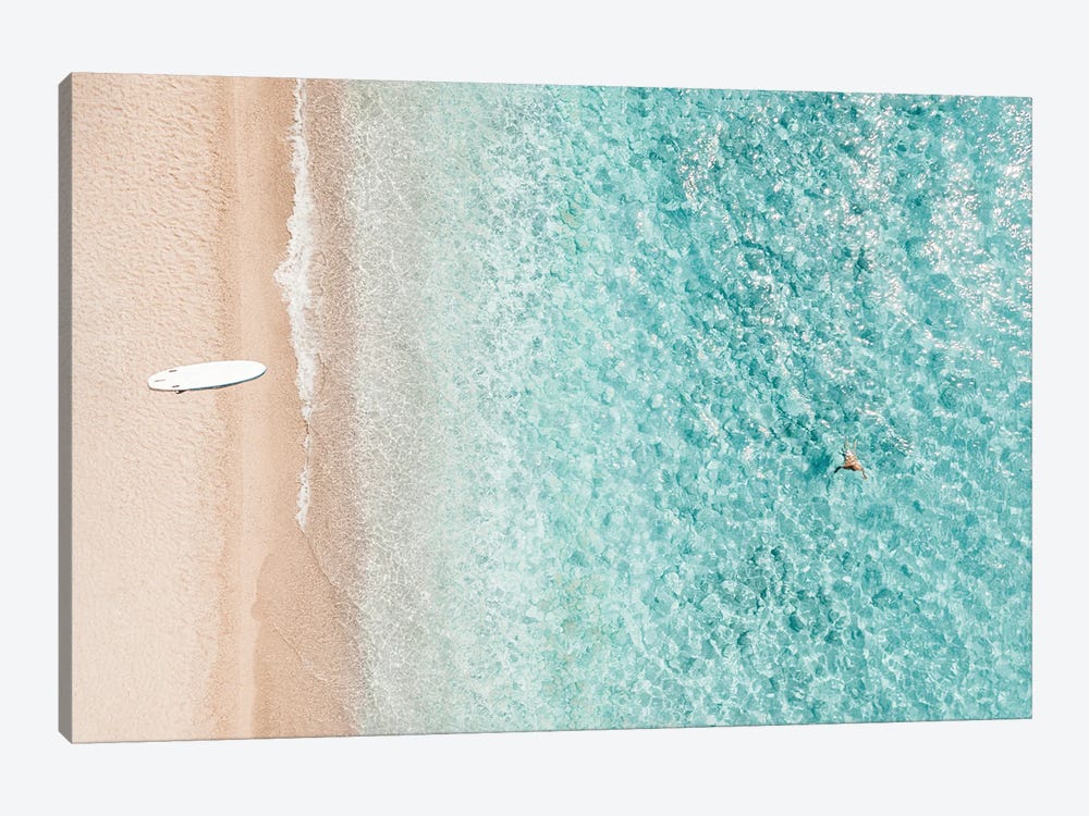 Aerial Surf Board, Aerial Beach by Radu Bercan 1-piece Canvas Print