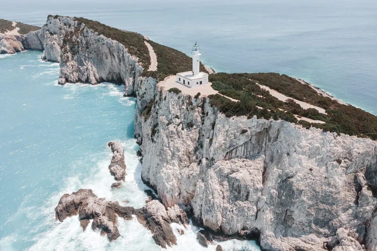 Lefkada Lighthouse In Greece by Radu Bercan wall art